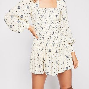 Free People smocked mini dress